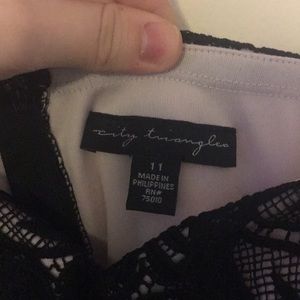 City Triangles Rose/Black Lace Dress